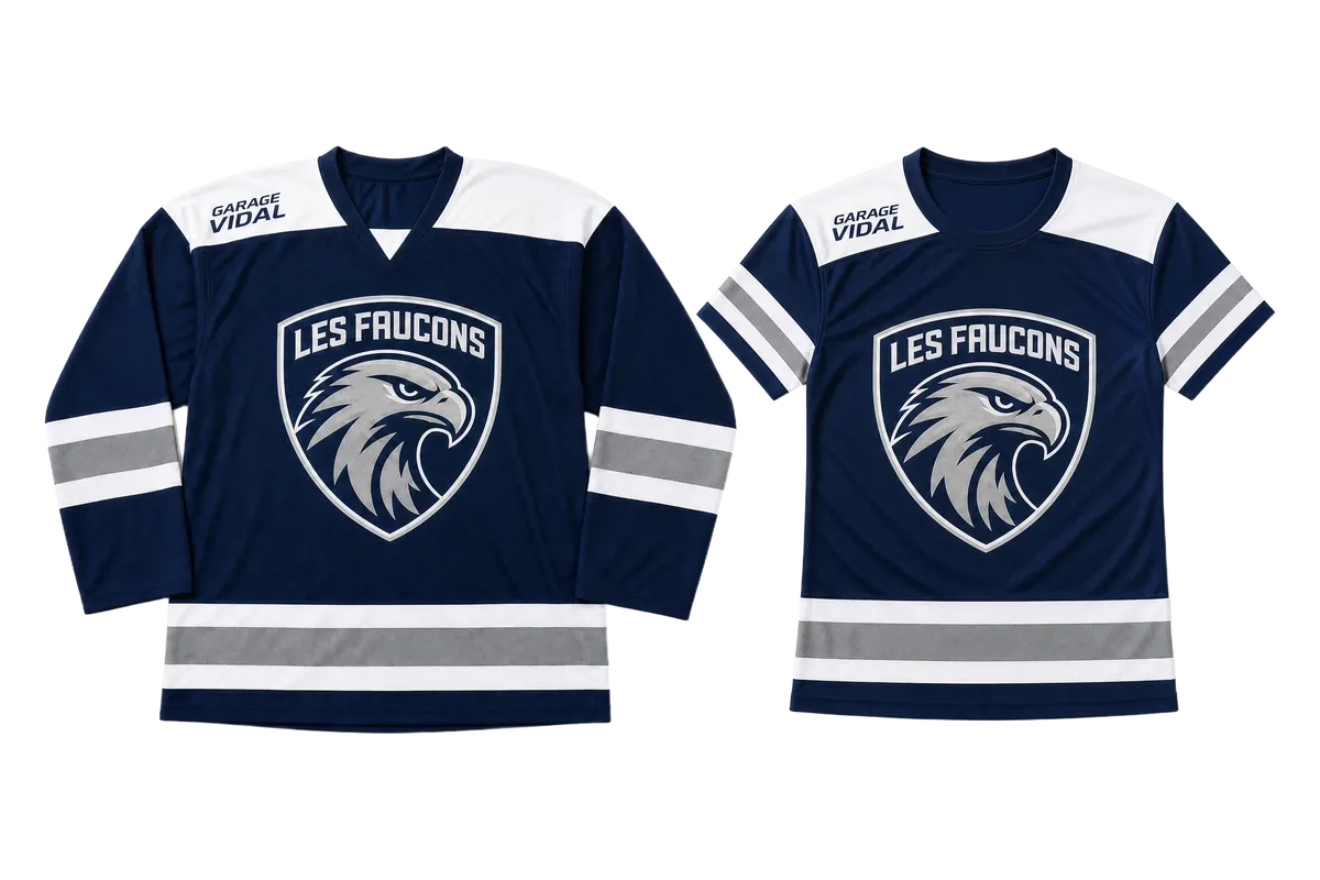 Maillot de hockey sur glace et maillot de hockey sur gazon personnalisés au même design